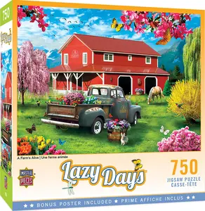 A Farm's Alive 750 Piece Jigsaw Puzzle A Farm's Alive 750 Piece Jigsaw Puzzle