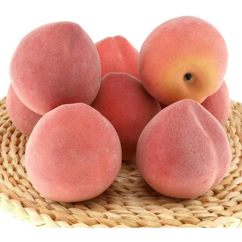 Gresorth 6pcs Artificial Peach Fake Fruit Decoration Lifelike Food Toy Realistic Home Party Decorative Model Props