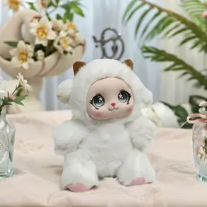 Cute 16cm Plush Toy, Choose Bear/rabbit/sheep, Weighted Pellets, Perfect for Bedside/table Decor, Ideal Gift for Christmas/birthday