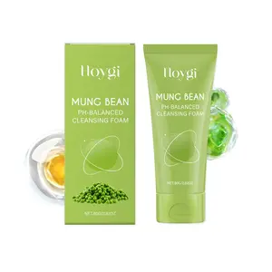 Skin cleansing foam | mung bean pH balance cleansing foam 2.82oz | moisturizing not tight, specially for pore care and soothing | foaming cleanser suitable for all skin types