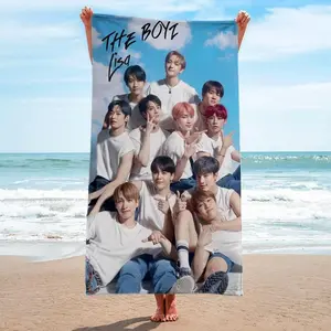 Huntrix Kpop Anime Beach Towel, Saja Boys Towel, Gift for Her or Him, Anime Boys Towel, Kpop Demon Hunters, Beach Towel,The Boyz Kpop Towel, Beach or Bath Towel, Unique Gift for Kpop Fans and Music Lovers