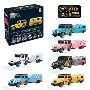 (Buy a drift car, get aUnicorn Outdoor Water Sprinkler Toys free!) 1/64 Mini RC Car, App & Remote Control, 2.4GHz High-Speed Racing Car, 3-Speed Adjustable, USB Rechargeable, LED Lights, Desktop Toy, Indoor Outdoor Play, Birthday Christmas Gift for Kids