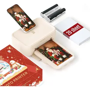 Photo Printer 4x6,+20 Sheets&1ribbon, Picture Printer for , Android, Smartphone, AR Video Printing, Portable Photo Printers CP4100