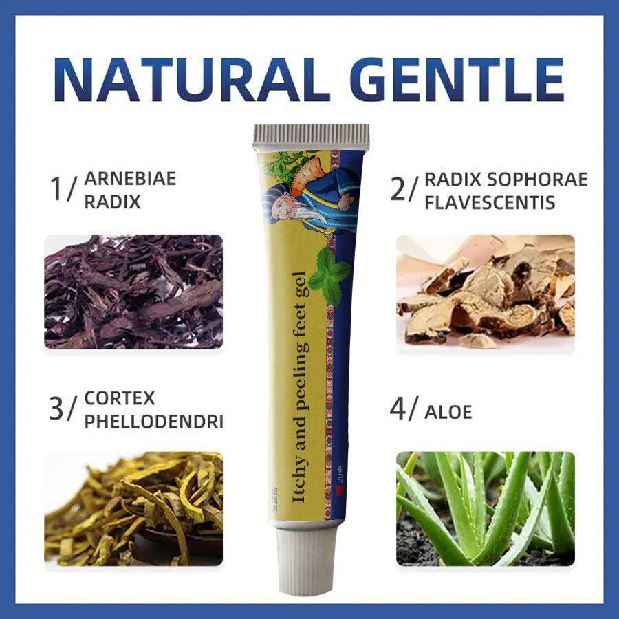 Antifungal Foot Cream for Athlete's Foot, Relieves Itching Burning and Odor, Moisturizes Dry Cracked Feet，relieves itchy skin, blisters and peeling