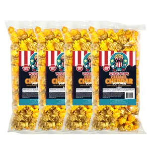 Wisco Pops Caramel Cheddar Popcorn, Large Mix, 5.3 oz, 4-Pack, Wisconsin's Best