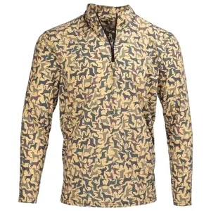 Camouflage Long Sleeve Half Zip Pullover | Outdoor Hunting Wear