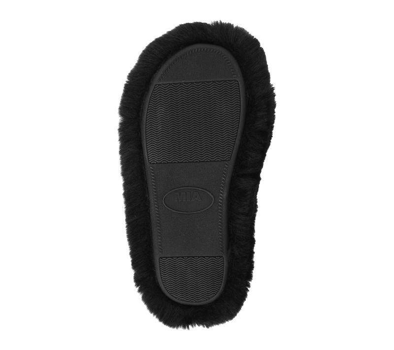 MIA Faux Fur Mule Slippers - Sled