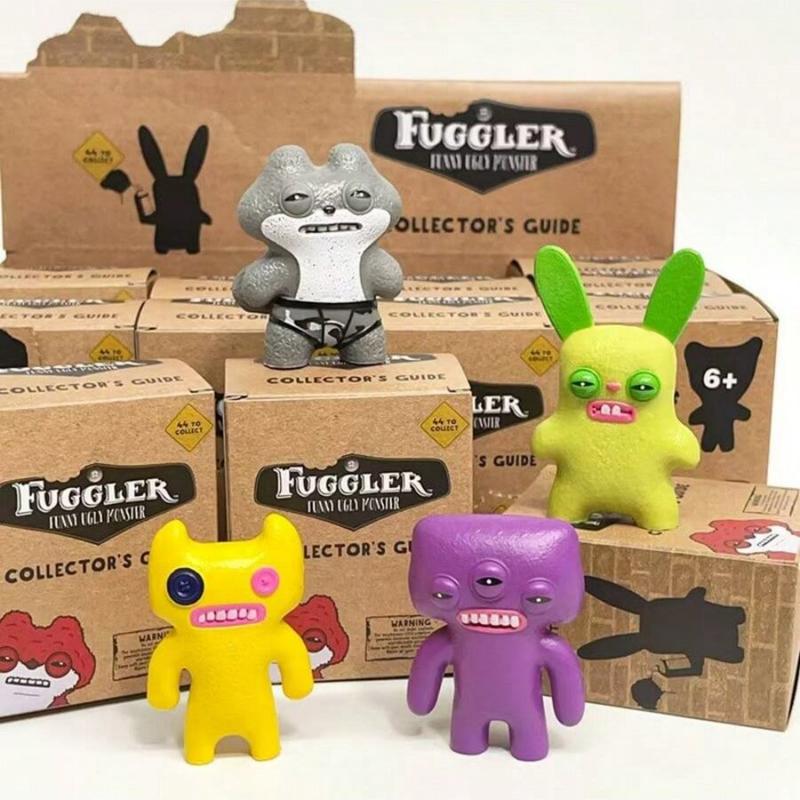 Fuggler Teeth Monster Handheld Toy, Funny Ugly Monster Creative Display Piece, Unique Odd Creature Model, Fun Collectible Figurine