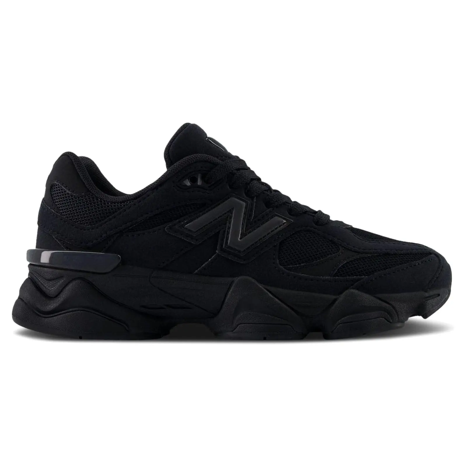 NEW BALANCE 9060 Triple Black GC9060BB Unisex Chunky Athletic Shoes - Authentic N.B., Casual Athletic Sneakers, Thick Sole Sneakers, Comfortable Fit, US Youth & Women's Sizes, Classic Chunky Sneakers