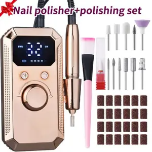 Electric Nail Drill Set, Gel Nail Polisher, Manicure, LED Display, 32 Speed Levels, Efficient Power, Long Lasting, Compact Design, Salon Equipment