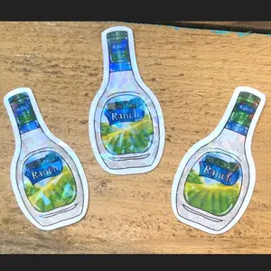 Waterproof Holographic Funny Ranch Dressing Sticker
