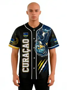 National Pride Button Shirt, Outdoor Sport Short Sleeve, Iran Argentina Brazil Colombia Baseball Training Jersey, Fan Wear