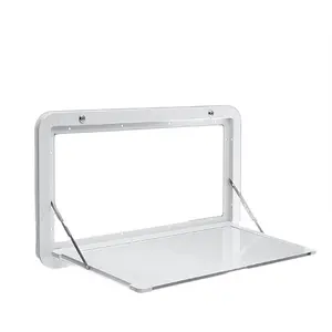 Foldable RVs Table, Wall Mount Folding Camper Table, External Hanging Table, 55.11lbs Max Load, Camping RV Caravan Table for Caravans, Vans, Truck Campers, Travel Trailers Barbecue Outdoor Furniture