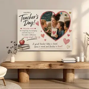 Happy Teachers' Day! Customized photo canvas posters for teachers, created based on your pictures - perfect for giving as gifts, large wall decorations, suitable for home and office decoration