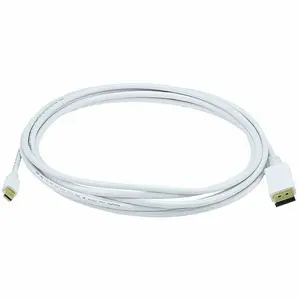 Monoprice 10ft 32AWG Mini DisplayPort to DisplayPort Cable, White