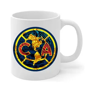 ClubAmérica Mug with Aztec-Inspired Design, Bold Cultural Soccer Cup, Symbol of National Pride And Loyalty, Mexican Football Pride Gift,Gift for Dad, for Soccer Fans