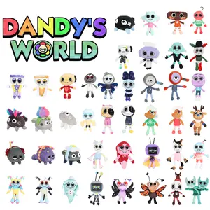 Dandy's World Plush Goob Pebble Dandys World Plushie Horror Game Soft Stuffed Cute Pillow Doll Toy For Children Birthday Gifts