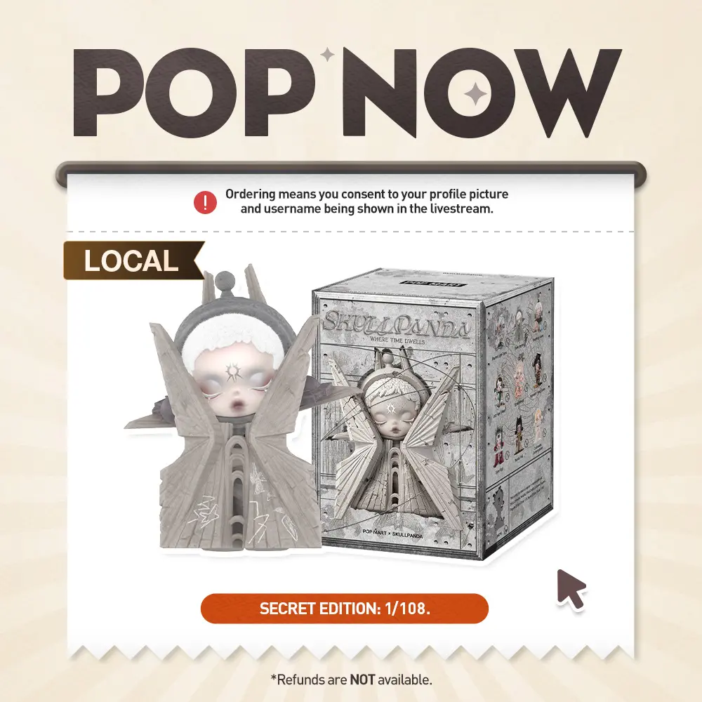 [POP NOW] POP MART SKULLPANDA WHERE TIME DWELLS Series Figures Blind Box