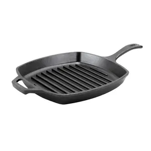 10.25 Inch Square Cast Iron Pan, Oven-Safe & Nonstick