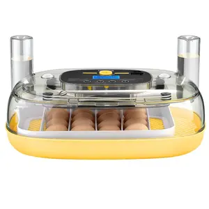 VEVOR 24 Egg Incubator, Automatic Egg Turner with LED Candler, Temperature Humidity Control, 360 View Clear Window, Auto Water Refill, Poultry Eggs Incubators for Hatching Chicks Ducks Goose Quail