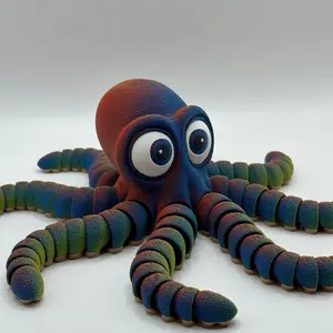 Octopus Fidget Toy 3D Printed Articulating Desk Toy/Spinner