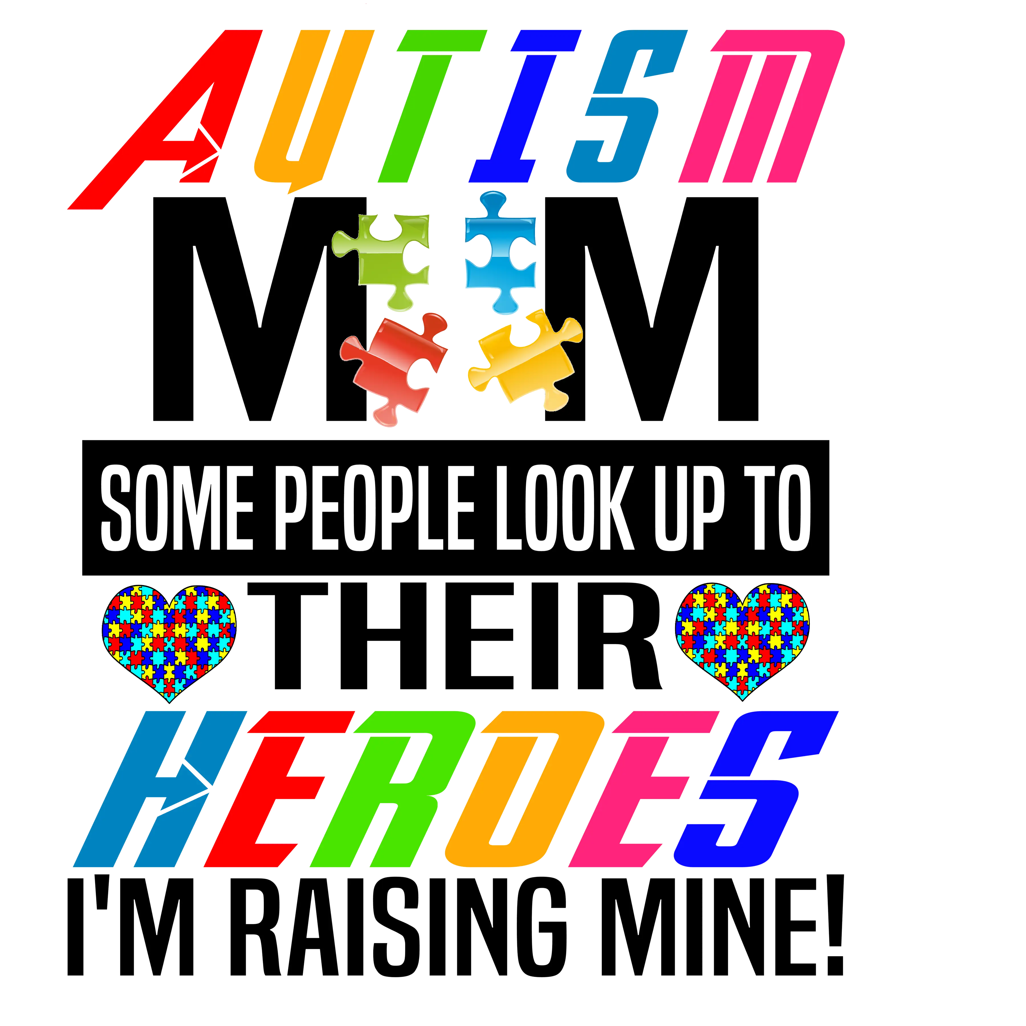 T-Shirt Sublimation Transfer Pack-Autism