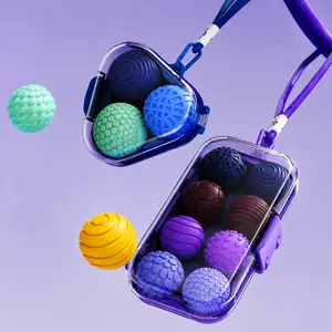 Magnetic Silicone Stress Relief Ball Sensory Fidget Toy Textured Elastic Massage Magnet Ball Home Office Relax Toy