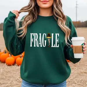 Fragile Leg Lamp Christmas Sweatshirt, A Christmas Story Crewneck, Funny Holiday Movie Sweatshirt, Cozy Christmas Gift for Friends