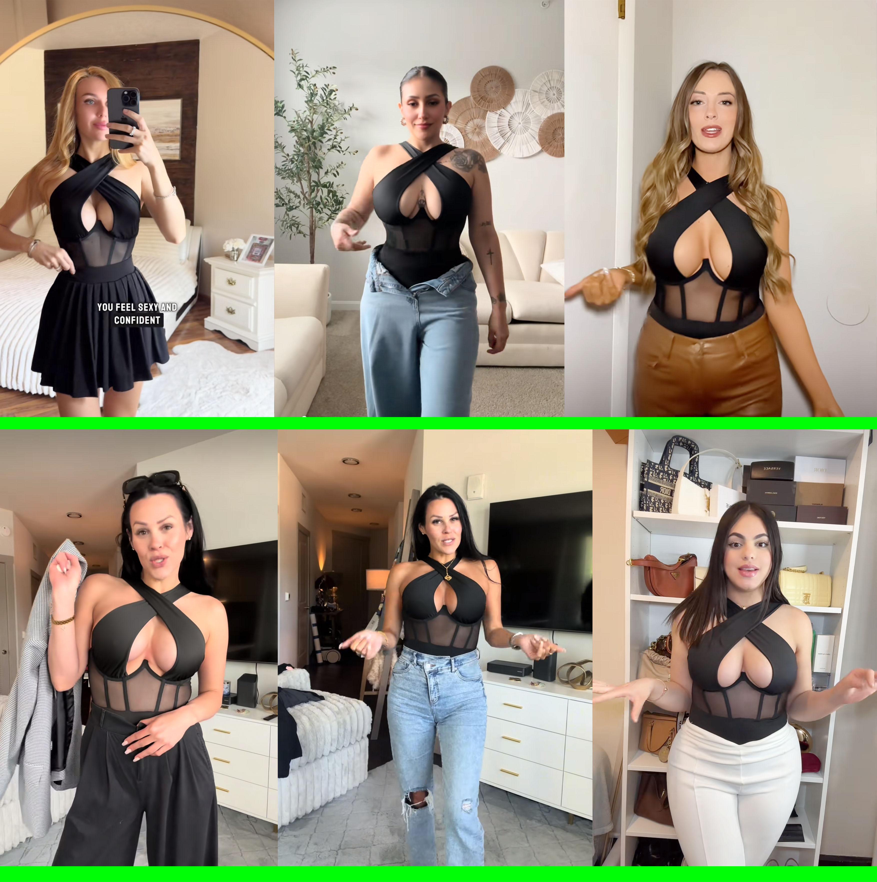 GBELLA Women’s Sleeveless Bodysuit, Viral Crisscross Neckline Mesh Slim Fit Breathable Stretchy, Top Womenswear Clothing Lingerie, Perfect for Beach Vacation Summer Outfits Fashion Item Holiday Gifts