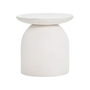 Abigail White Indoor / Outdoor Concrete Side Table