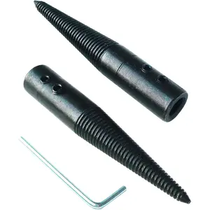 Tapered Spindle Adapter Threaded for Bench  Buffing Polishing Wheel with Left and Right,Pack 2 count