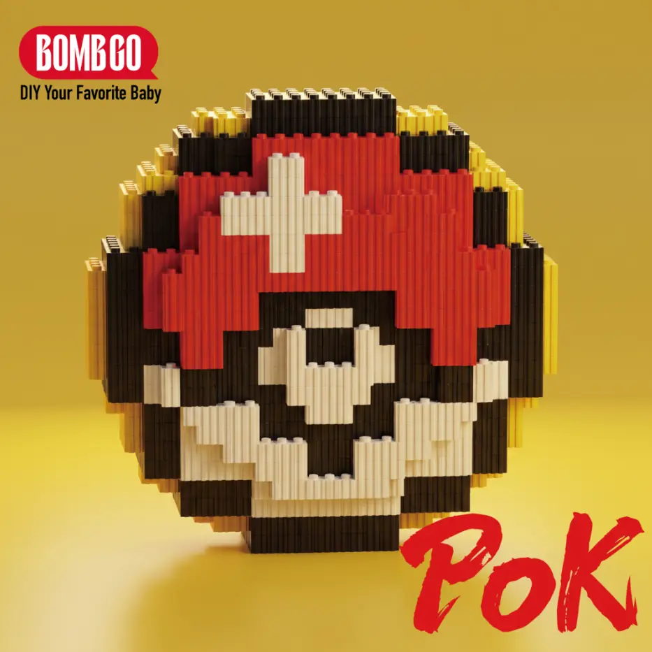 BOMBGO Animation Series Building Block,DIY accessories  Toys,Birthday Gift,Christmas Gift,Educational Building Blocks,Trend Decoration,Cool Gifts,Brick,Family Bonding BlackFriday Christmas