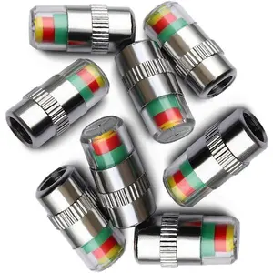 Car Tire Pressure Monitoring Valve, Tire Valve Cap, Car Tire Cap, Tire Pressure Cap, Suitable for Medium, Small, Motorcycle, Bicycle Tire Pressure Monitoring Valve Valve Cap -YY