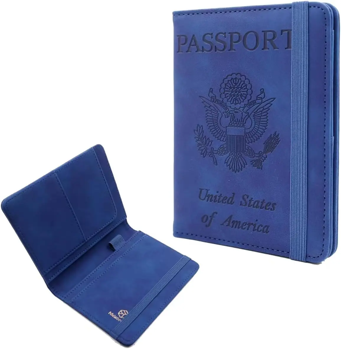 Premium Leather Passport Holder Covers Case, Waterproof Rfid Blocking Travel Wallet Passport Holder with Pen Holder, Cute Passport Book for Women/Men