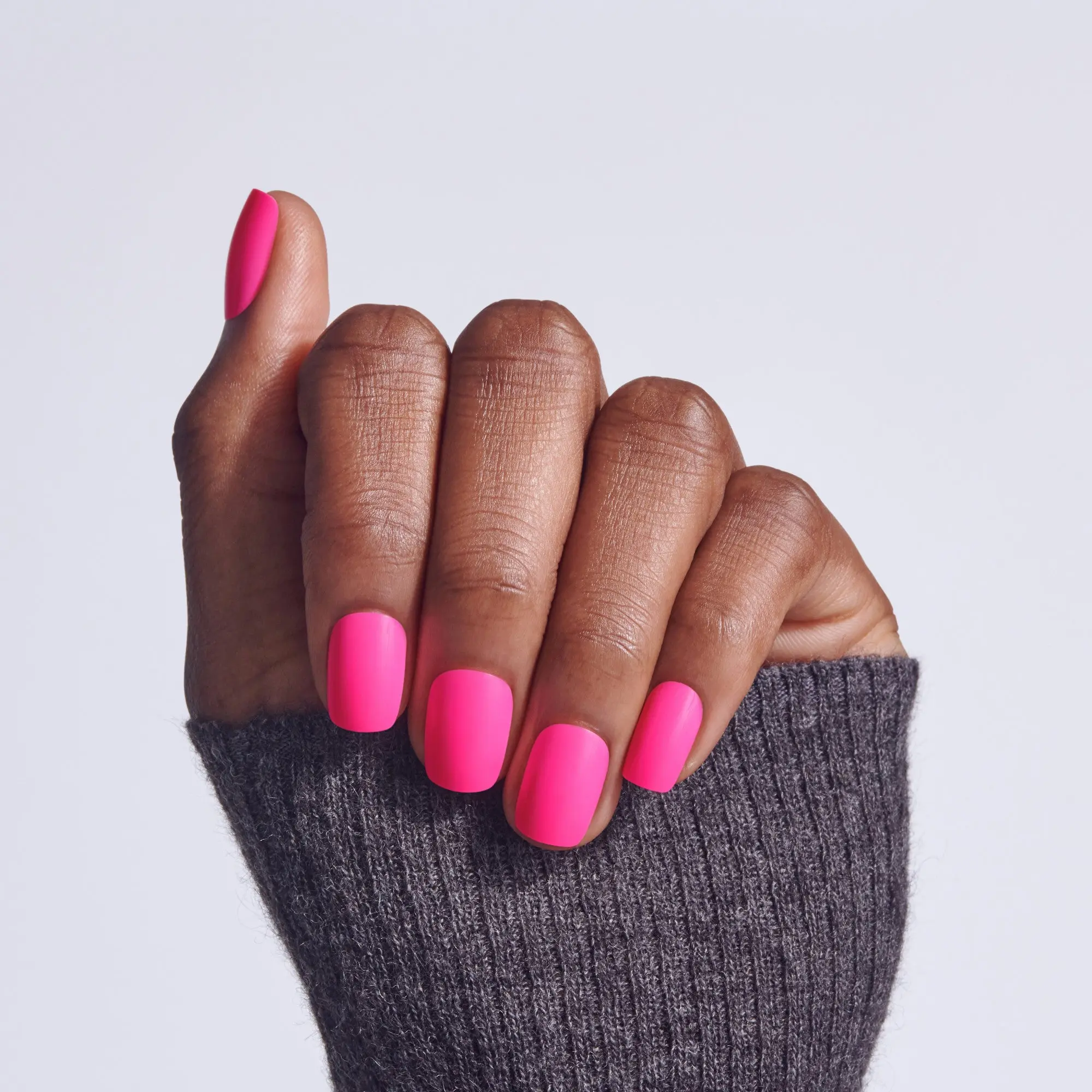 Kiss Core Color Press On Fake Glue Nails - Color Crush | Solid, Pink, Short, Squoval