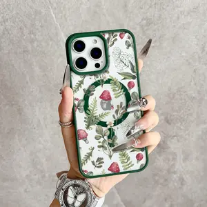 Enchanted Bloom Magnetic MagSafe Snap Case for iPhone 17/16 Pro Max 15 Pro 14 13 12 Mini 11 XR XS Plus SE Shockproof Slim Protective Cover