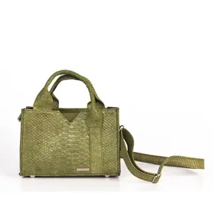 Pistachio TIYA BAG high quality uniquely designed handmade bags made from genuine leather