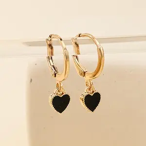 1 Pair Women's Elegant Vintage Spade/Spades Earrings - Minimalist Heart & Spade Studs, Timeless Gift for Daily Wear, Year-Round (1 Pair) - Suitable for Seasons