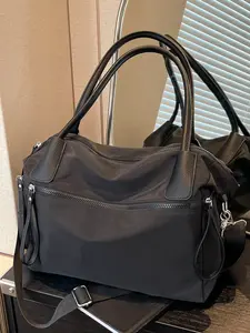 Casual large-capacity business trip bag, portable sports and fitness luggage bag, Multifunctional sports bag, multi-compartment design, practical commuting messenger bag, motorcycle style shoulder messenger bag