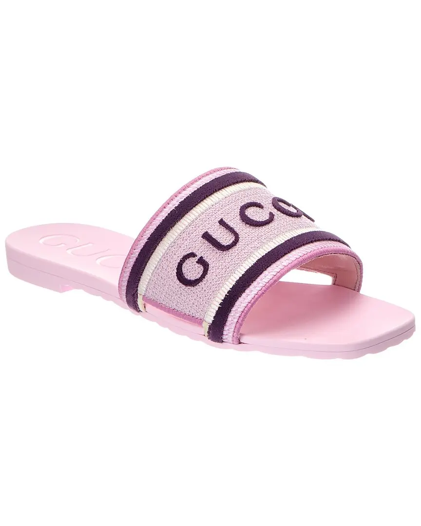 Gucci Logo Canvas Sandal