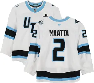Olli Maatta Utah Mammoth Game-Used #2 White Set 1 Jersey Worn During Games Played Between October 9 and December 6, 2025