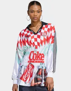 ADIDAS Originals x Coca-Cola Mash Up Womens Smocked Jersey