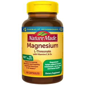 Nature Made Magtein® Magnesium L-Threonate, Health & Nutrition Wellness Supplement, Mineral Support Formula Nature Made Magtein® Magnesium L-Threonate, Health & Nutrition Wellness Supplement, Mineral Support Formula
