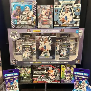 Football Boxes and Packs for Building Your Collection - Sports Packs with Various Cards and Collectibles - PYT Break Megas Blasters