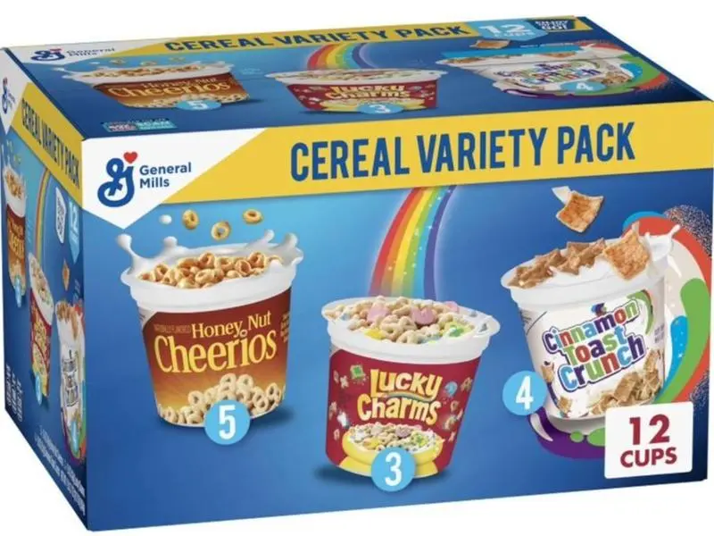 General Mills Cereal Cups, Variety Pack, 12 pk. Muesli Oatmeal