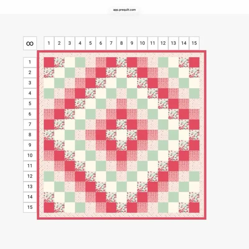 Berry & Sage Around the World Printed Quilt Pattern - Quilt Crafts, 72.5”x72.5” Queen Size, Beginner-Friendly, 5” Charm Pack Fit, Berry & Sage Fabrics, Countryside Cottage Farmhouse Vintage Home Decor