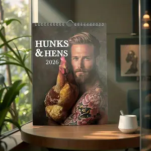 New 2026 Funny Style Wall Calendar Planner, Unique Design, Perfect Gift for Friends New Year Christmas Birthday Back to School, Fun Home Decor with Holidays Marked