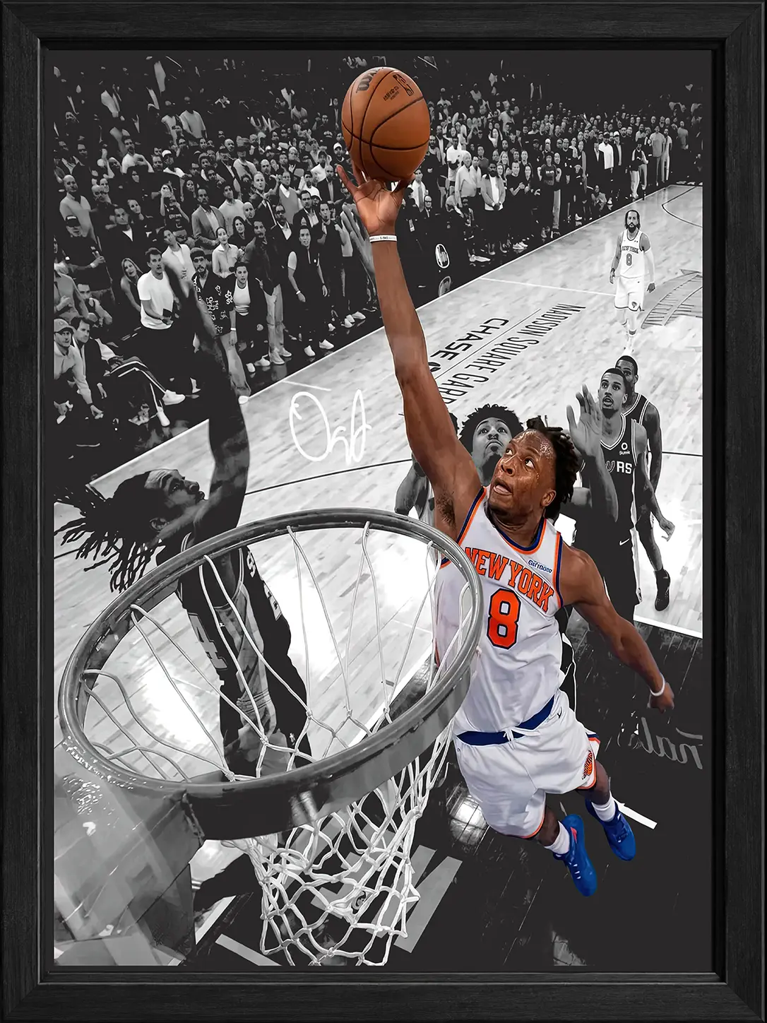 OG Anunoby Putback Poster, New York Basketball Fan Poster