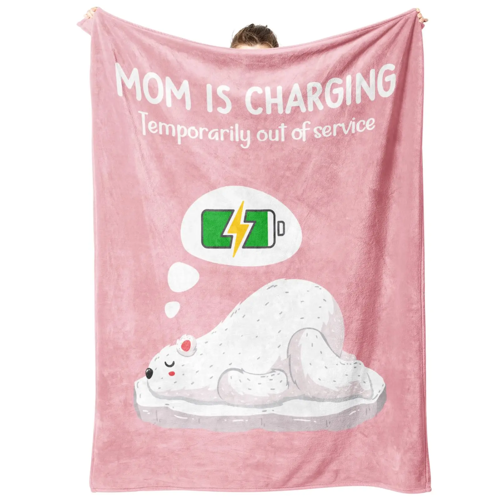 Gifts for Mom, New Mom Gifts- Super Soft Mom Blanket with Funny Design- Birthday Gifts for Mom from Daughter Son, Thoughtful Mom Gifts, Mom Birthday G