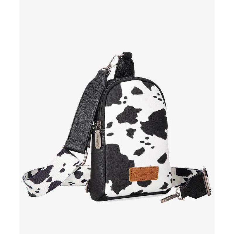 Wrangler Cow Print Sling Bag - TikTok Shop